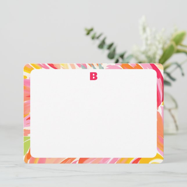 Tarjetas de notas de notas de la estación de borde (Anverso de pie)