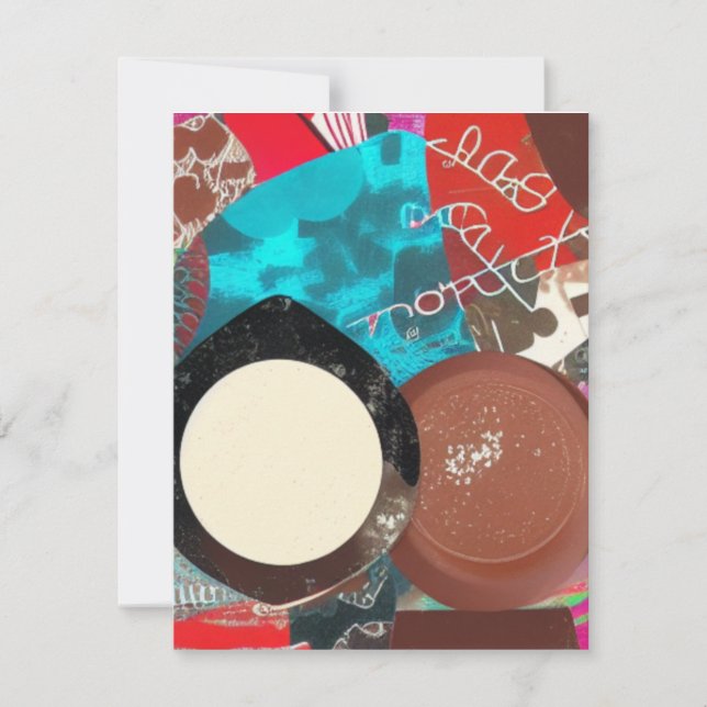 Tarjetas de notas de objetos de chocolate (Anverso)