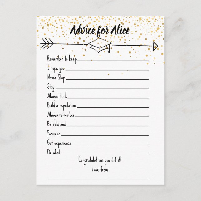 Tarjetas de notas de palabras de sabiduría para gr (Anverso)
