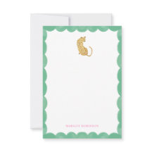 Tarjetas de notas de papelería personal caprichosa