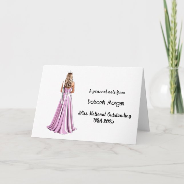 Tarjetas de notas de papelería personalizadas de R (Anverso)