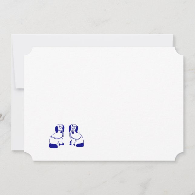 Tarjetas de notas de perros de la Armada Staffords (Anverso)