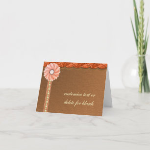 Tarjetas de notas de Personalizable de otoño