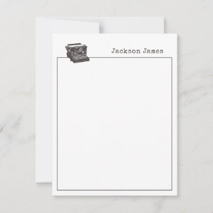 Tarjetas de notas de Personalizado moderno de Escr