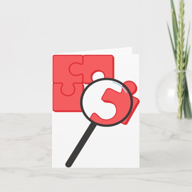 Tarjetas de notas de piezas de rompecabezas (Anverso)