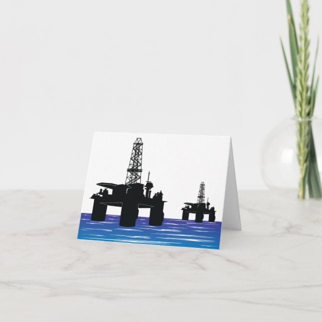 Tarjetas de notas de plataformas petrolíferas (Anverso)