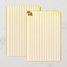 Tarjetas de notas de receta de ardilla Figdewdrop
