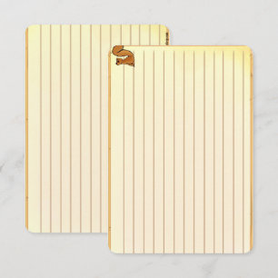 Tarjetas de notas de receta de ardilla Figdewdrop