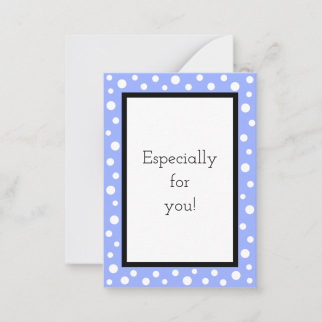 Tarjetas de notas de regalo de puntos pequeños_Lav (Anverso)
