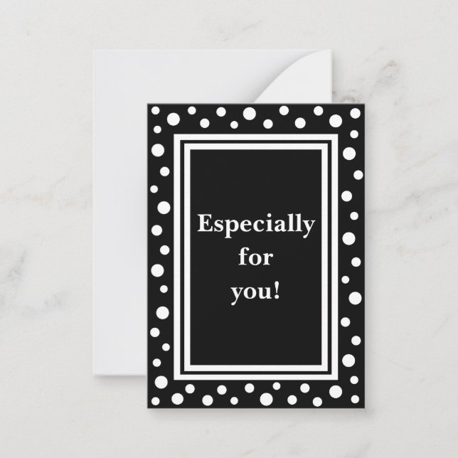 Tarjetas de notas de regalo de puntos pequeños_Neg (Anverso)