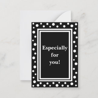 Tarjetas de notas de regalo de puntos pequeños_Neg