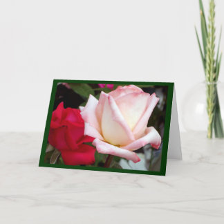 Tarjetas de notas de rosas rojas