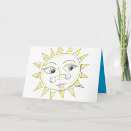 Tarjetas de notas de sol de ojos brillantes