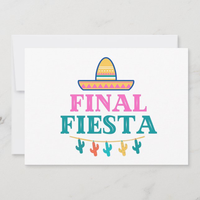 Tarjetas de notas de Sombrero Final Fiesta (Anverso)