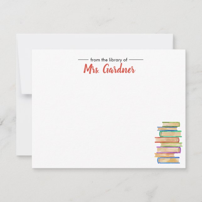 Tarjetas de notas de Stationery personalizadas par (Anverso)