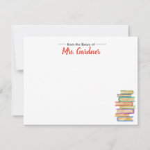 Tarjetas de notas de Stationery personalizadas par