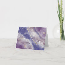 Tarjetas de notas de tinta alcohólica púrpura