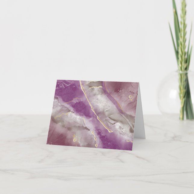 Tarjetas de notas de tinta alcohólica rosa (Anverso)