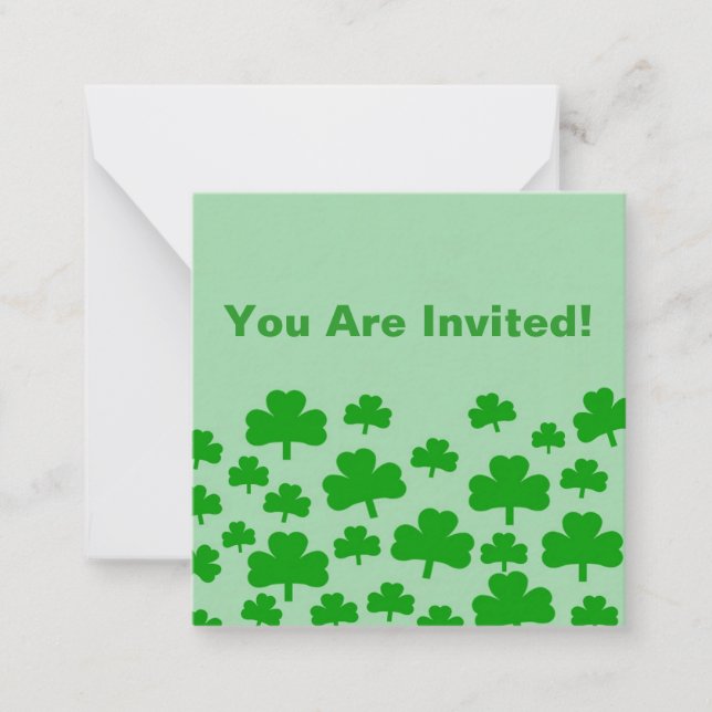 Tarjetas de notas de tréboles (Anverso)