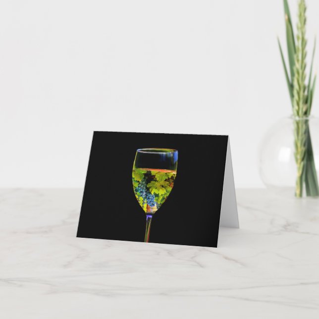 Tarjetas de notas de vino en blanco para Bella Art (Anverso)