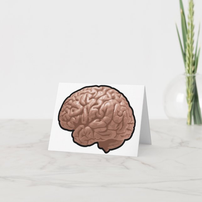 Tarjetas de notas del cerebro humano (Anverso)