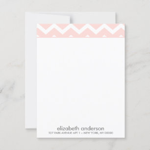 Tarjetas de notas del patrón de Chevron Zig Zag ro