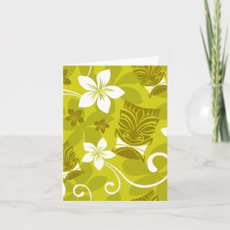 Tarjetas de notas del patrón Tiki de Hawái