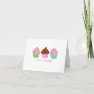 Tarjetas de notas dobladas personalizadas de punto