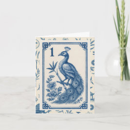 Tarjetas de notas Elegant Birdy Bam Mah Jongg