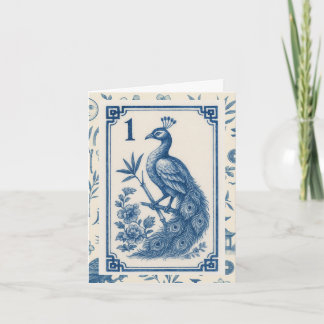 Tarjetas de notas Elegant Birdy Bam Mah Jongg
