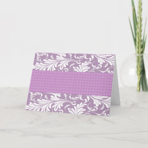 Tarjetas de notas elegantes de color púrpura