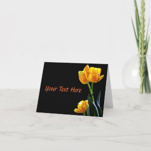 Tarjetas de notas elegantes de Tulips de primavera