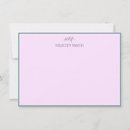 Tarjetas de Notas Elegantes Planas Modernas Botáni