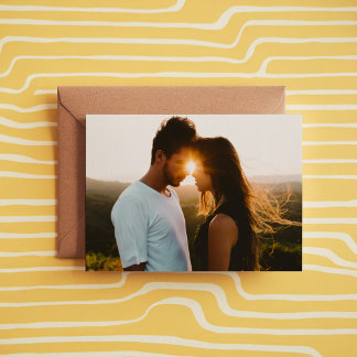 Tarjetas de notas en blanco personalizadas de foto