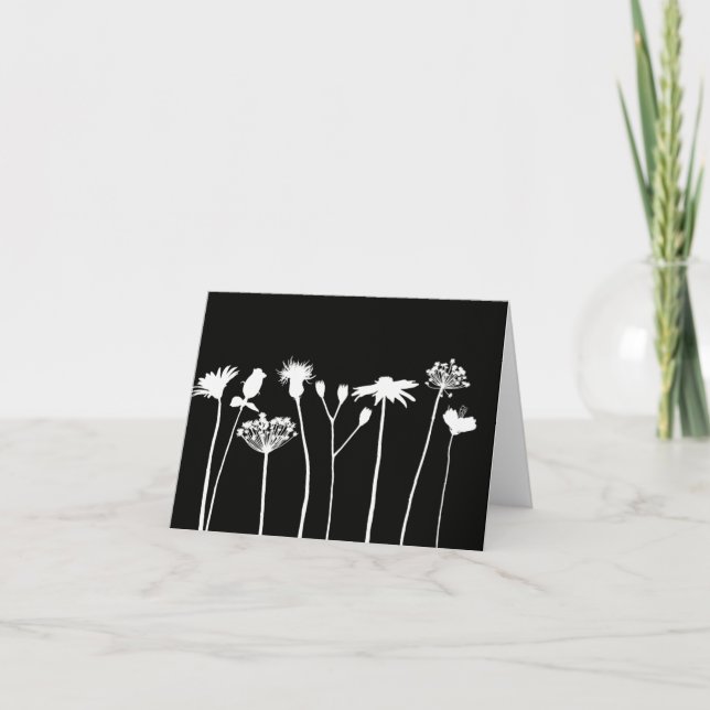 Tarjetas de notas florales (Anverso)