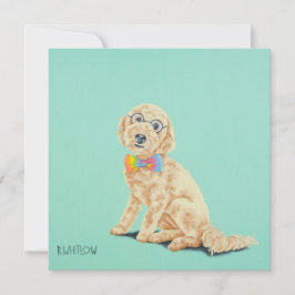 Tarjetas de notas Groovy Goldendoodle