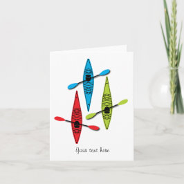 Tarjetas de notas Kayak