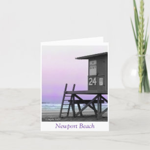 Tarjetas de notas Lifeguard Tower Newport Beach