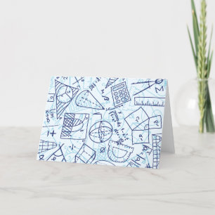 Tarjetas de notas matemáticas