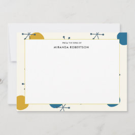 Tarjetas de notas modernas de estilo retro de medi