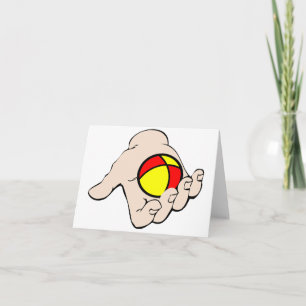 Tarjetas de notas para bolas de malabarismo