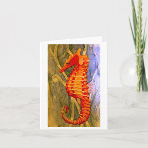 Tarjetas de notas para caballitos de mar