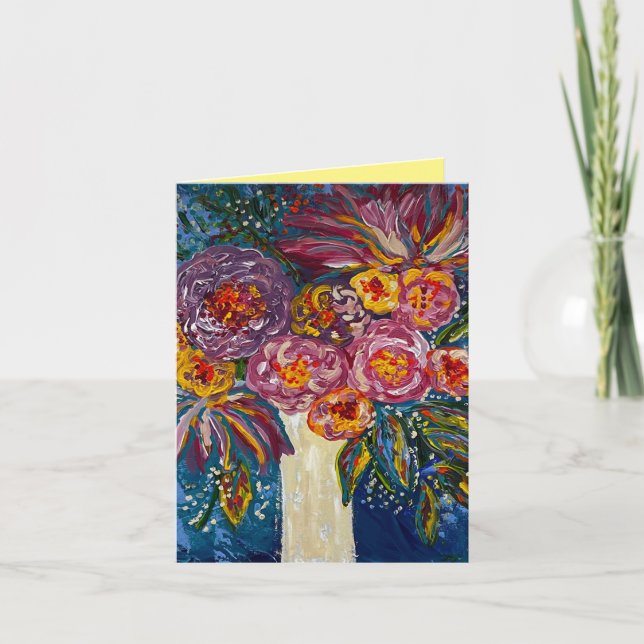 Tarjetas de notas para los Bouquet Floral (Anverso)