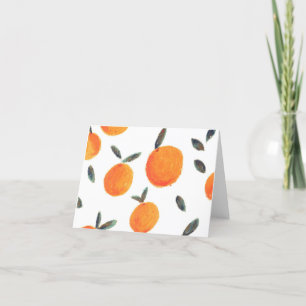 Tarjetas de notas para naranjas