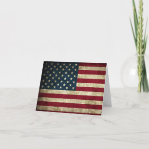 Tarjetas de notas patrióticas de la bandera estado