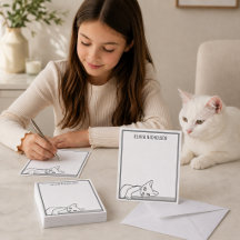 Tarjetas de notas personalizadas caprichosas de ga