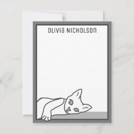 Tarjetas de notas personalizadas caprichosas de ga