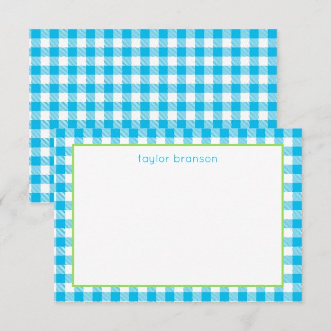 Tarjetas de notas personalizadas cargadas en búfal (Anverso / Reverso)