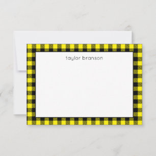Tarjetas de notas personalizadas cargadas en búfal