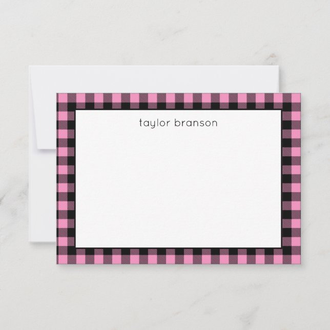 Tarjetas de notas personalizadas cargadas en búfal (Anverso)